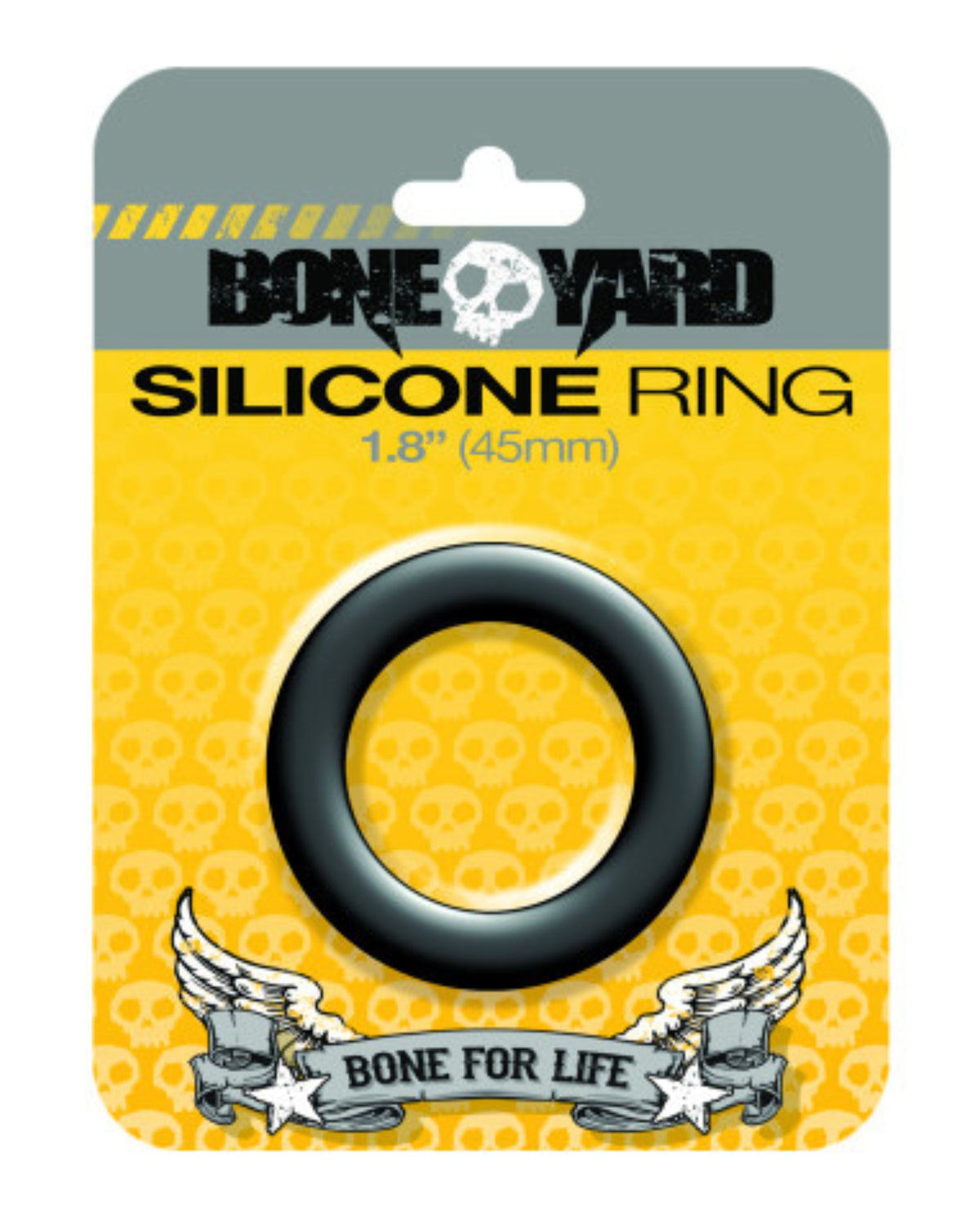 Boneyard Silicone Ring 45mm Black