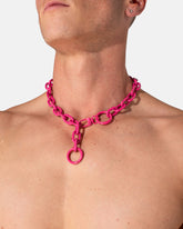 18" Choker Chain - Pink