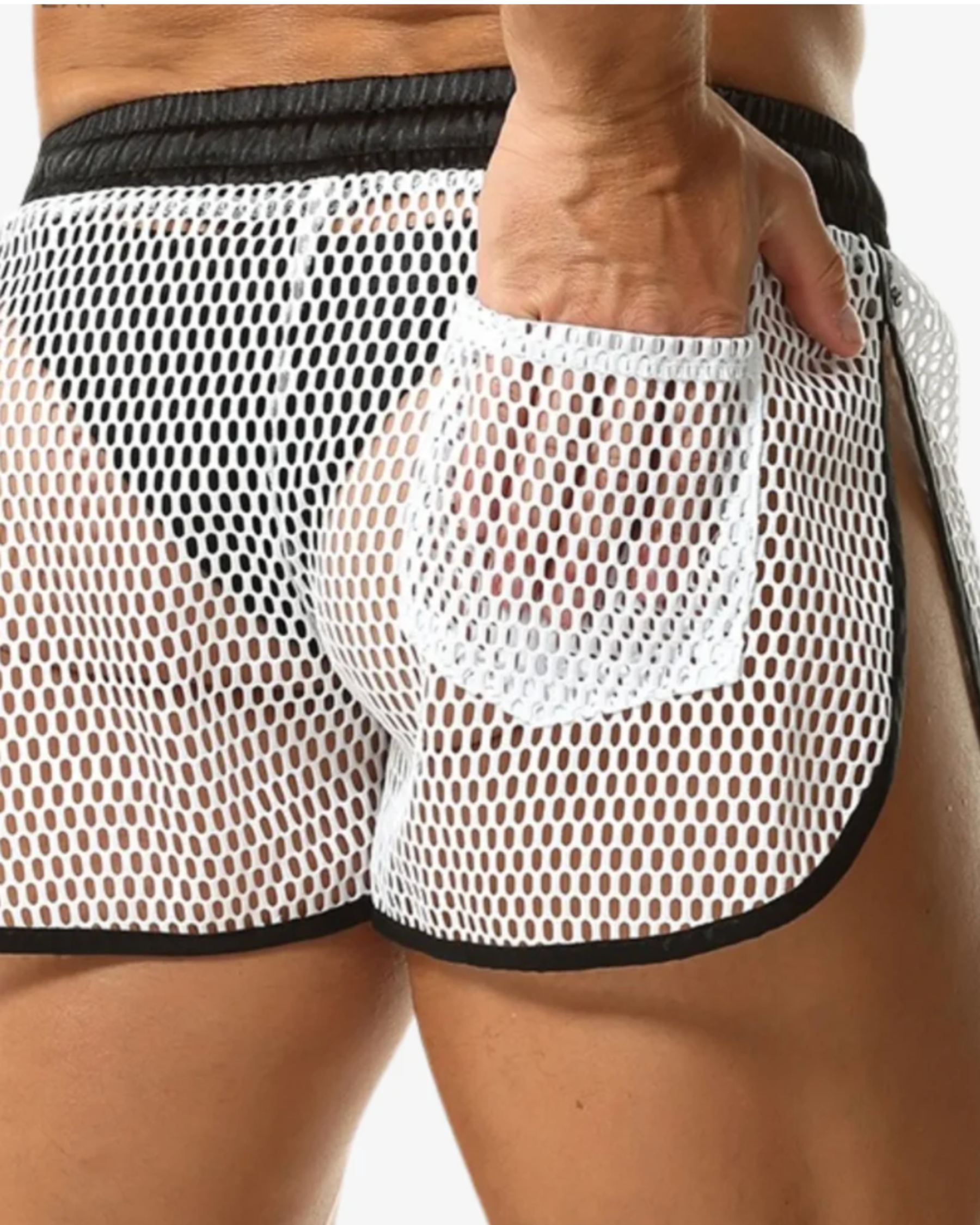 Line Mesh Shorts