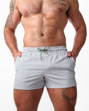 Titan Swim Short - Sage Stripe